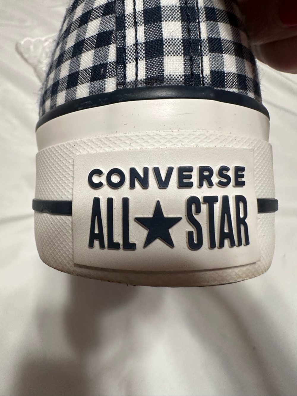 Converse Chuck Taylor All Star Lift Gingham Sneakers 8.5M #coquette#y2k#skater - Picture 2 of 9